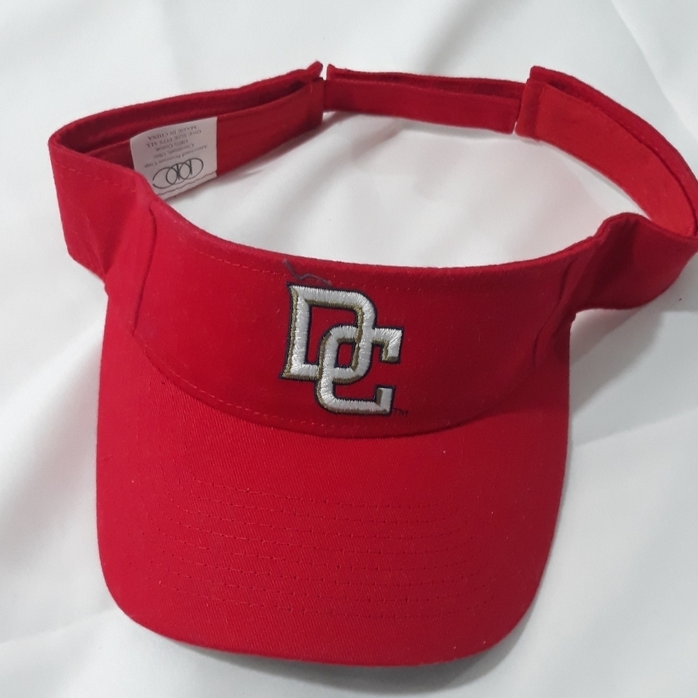 Vintage  Red DC Visor Cap New Unisex Size One Hat